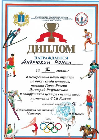 Серебро на  Всероссийском турнире по боксу